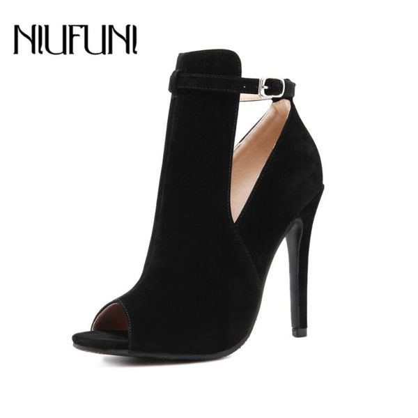 fashion women's peep toe sandals casual suede ankle shoes thin high heels women boots strap buckle pumps, Black
fashion women's peep toe sandals casual suede ankle shoes thin high heels women boots strap buckle pumps, Black
