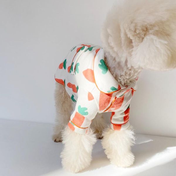 dog apparel ins style korean spring cute carrot pajamas suit small clothes home service pet hat
dog apparel ins style korean spring cute carrot pajamas suit small clothes home service pet hat