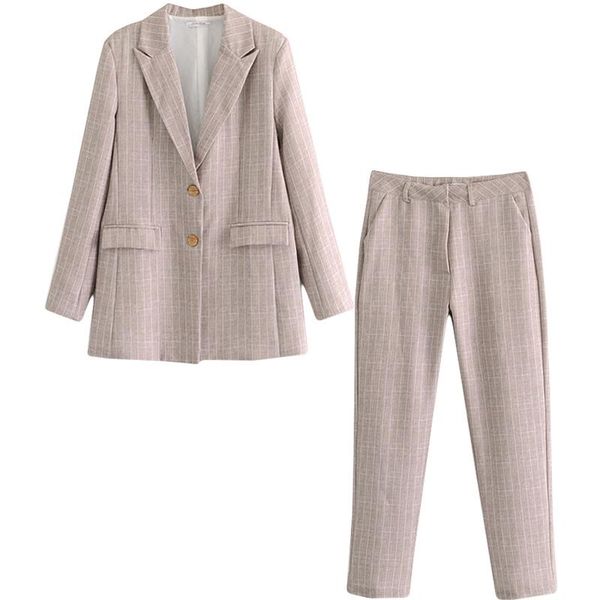 two piece dress suit jacket female 2021 spring and autumn retro striped trousers two-piece temperament fashion women's clothing, White
two piece dress suit jacket female 2021 spring and autumn retro striped trousers two-piece temperament fashion women's clothing, White