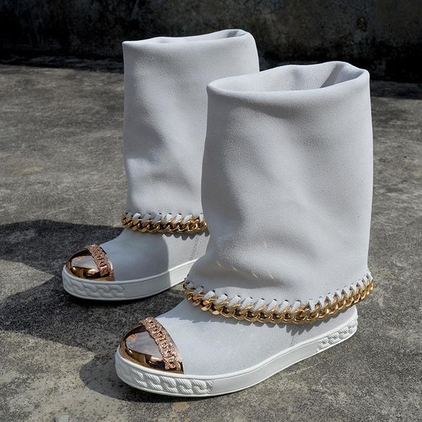 boots botines mujer genuine leather platform shoes metal decoration ankle 8cm height increasing chain wedges snow woman, Black
boots botines mujer genuine leather platform shoes metal decoration ankle 8cm height increasing chain wedges snow woman, Black