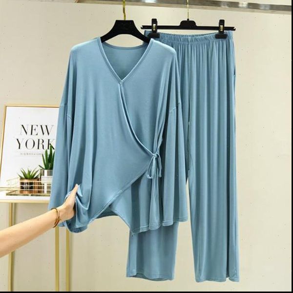 loose pijamas autumn winter womens sleepwears pajamas set casual v neck nightwear female home clothes modal cotton pyjama suit, Black;red
loose pijamas autumn winter womens sleepwears pajamas set casual v neck nightwear female home clothes modal cotton pyjama suit, Black;red