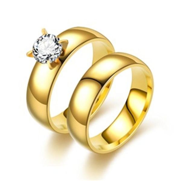 wedding rings couple cubic zirconia ring set for women fashion stainless steel zircon, Slivery;golden
wedding rings couple cubic zirconia ring set for women fashion stainless steel zircon, Slivery;golden