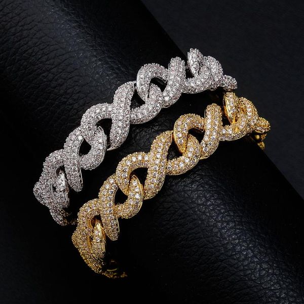 link, chain 14mm miami box clasp bracelet cuban copper material iced out cubic zirconia hip hop charm bracelets jewelry gifts, Black
link, chain 14mm miami box clasp bracelet cuban copper material iced out cubic zirconia hip hop charm bracelets jewelry gifts, Black