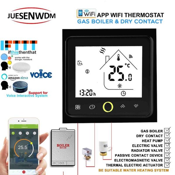 smart home control 95-240vac dry contac,passive connection wifi gas boiler heating thermostat 24vac for water radiator
smart home control 95-240vac dry contac,passive connection wifi gas boiler heating thermostat 24vac for water radiator