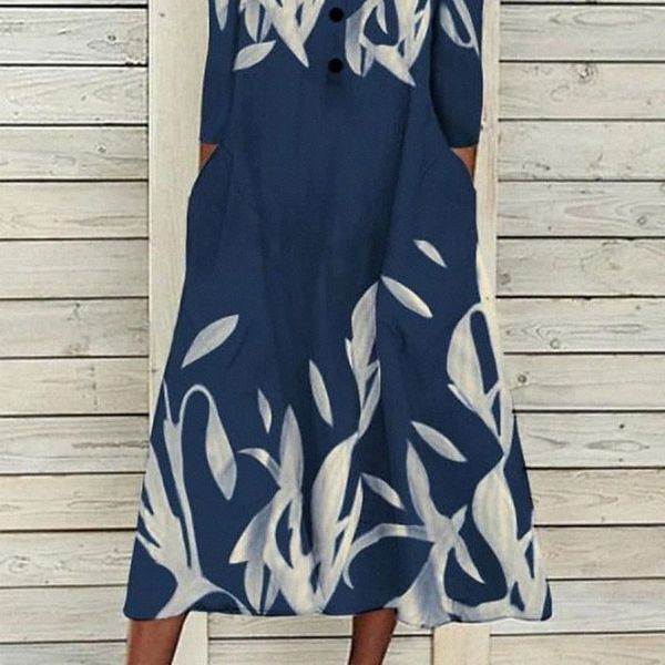 women's plus size a line dress graphic v neck print 3/4 length sleeve fall casual midi dress daily dress s1zc#, Black
women's plus size a line dress graphic v neck print 3/4 length sleeve fall casual midi dress daily dress s1zc#, Black