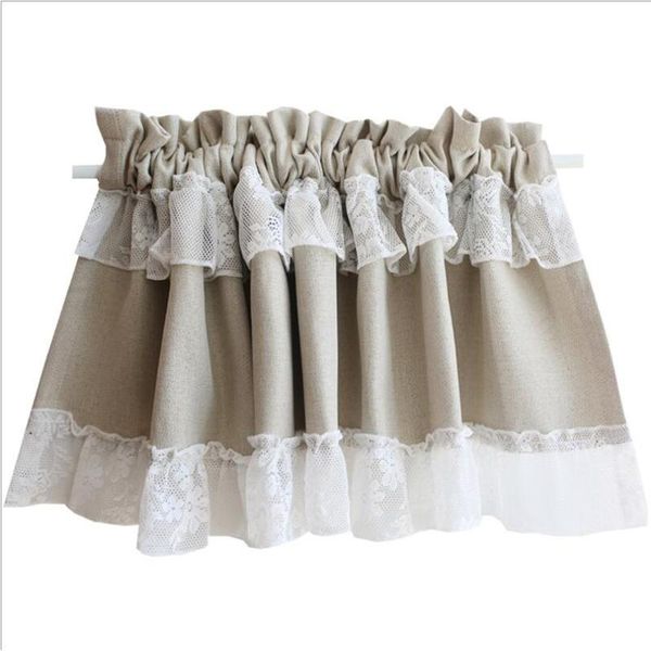 american beige half curtain with lace short kitchen caffee door cabinet dust-proof rod pocket window drapes 1pcs
american beige half curtain with lace short kitchen caffee door cabinet dust-proof rod pocket window drapes 1pcs