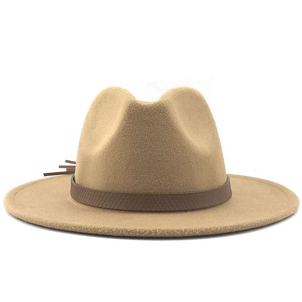 wide brim hats autumn/winter woolen felt jazz panama fedora hat with flat-brimmed outdoor party solid cotton unisex, Blue;gray
wide brim hats autumn/winter woolen felt jazz panama fedora hat with flat-brimmed outdoor party solid cotton unisex, Blue;gray