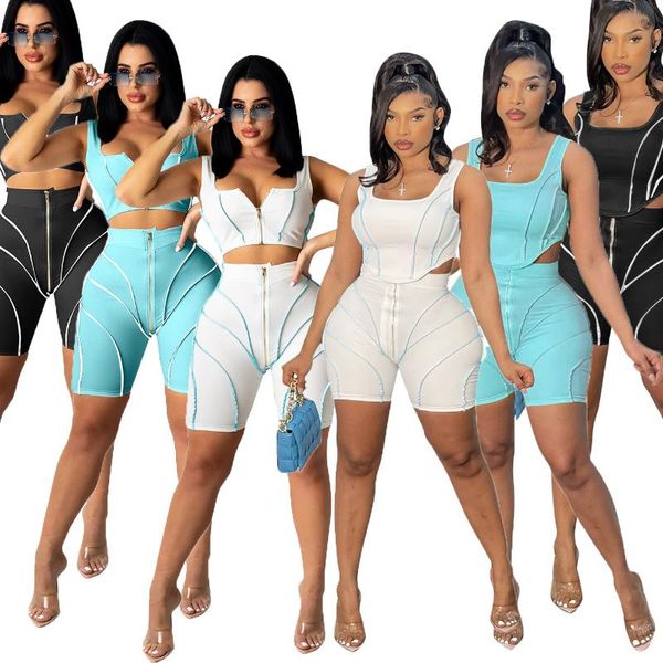 women's tracksuits chiclover casual tracksuit wholesale items two piece set women sporty vest and biker shorts zipper patchwork sweatsu, Gray
women's tracksuits chiclover casual tracksuit wholesale items two piece set women sporty vest and biker shorts zipper patchwork sweatsu, Gray