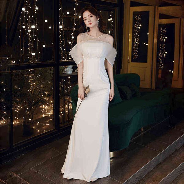 luxury party evening dress 2021 summer french evening fairy banquet temperament celebrity white fishtail long host, Black
luxury party evening dress 2021 summer french evening fairy banquet temperament celebrity white fishtail long host, Black