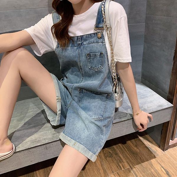 women's jeans korean version of trousers age - reducing cute female summer suspenders shorts baggy high waisted, Blue
women's jeans korean version of trousers age - reducing cute female summer suspenders shorts baggy high waisted, Blue