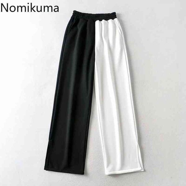 nomikuma causal sweatpants women stretch high waist long trousers korean contrast color pactwork wid eleg split pant mujer 6g416 210427, Black;white
nomikuma causal sweatpants women stretch high waist long trousers korean contrast color pactwork wid eleg split pant mujer 6g416 210427, Black;white