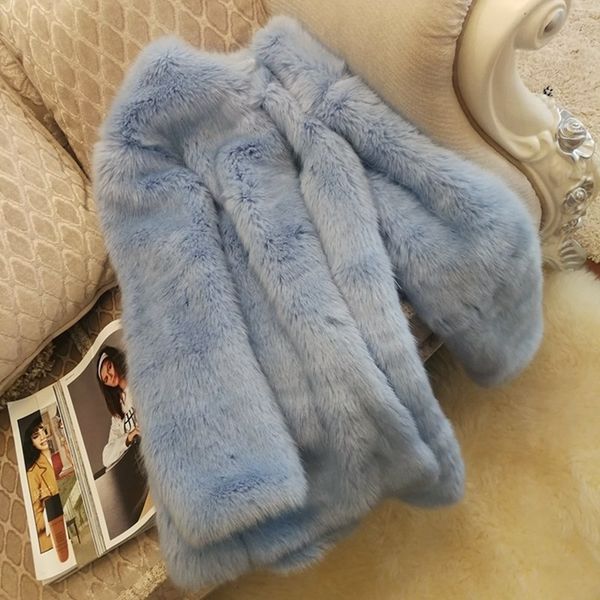 women's wool & blends blends winter women fashion water blue elegant faux coats ladies brief loose fake fur jackets 06nm, Black
women's wool & blends blends winter women fashion water blue elegant faux coats ladies brief loose fake fur jackets 06nm, Black