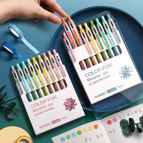 9pcs morandi gray pens kawaii set 0.5mm multi color cute gel ink pen glitter highlighter office &school supplies stationery
9pcs morandi gray pens kawaii set 0.5mm multi color cute gel ink pen glitter highlighter office &school supplies stationery