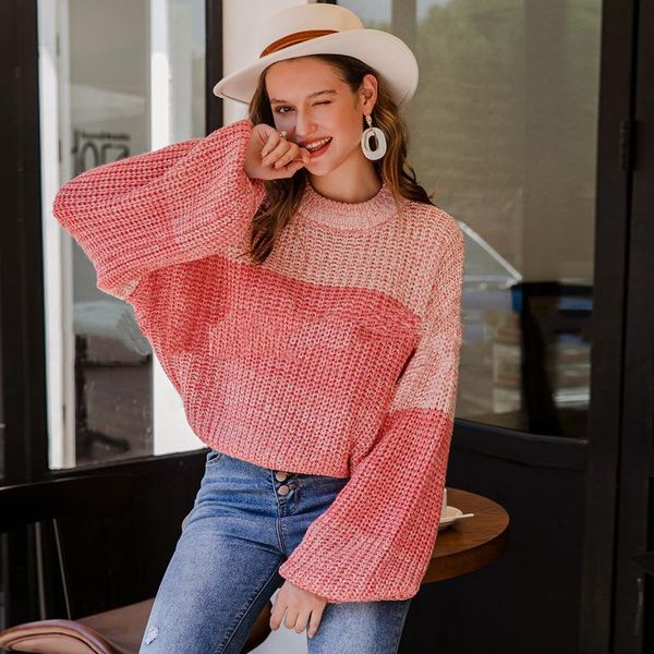 women's sweaters autumn winter pullover sweater casual splicing streetwear o-neck knitted outerwear vrq6, White;black
women's sweaters autumn winter pullover sweater casual splicing streetwear o-neck knitted outerwear vrq6, White;black