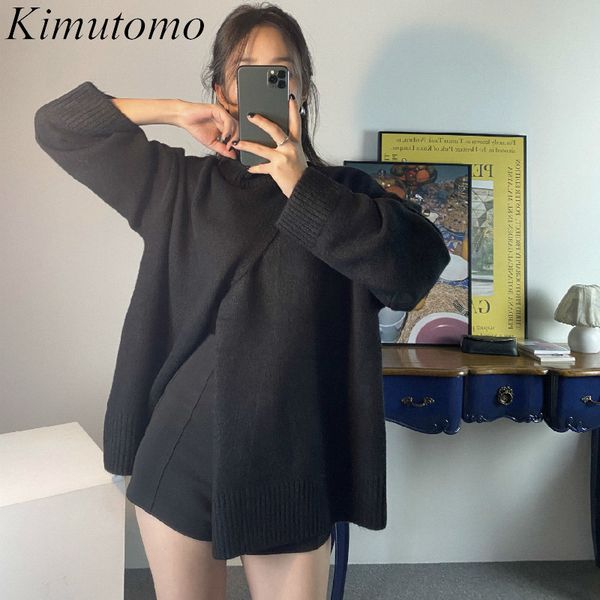 kimutomo women turtleneck sweater winter warm korean chic fashion ladies split long sleeve knitted pullover outwear loose 210521, White
kimutomo women turtleneck sweater winter warm korean chic fashion ladies split long sleeve knitted pullover outwear loose 210521, White