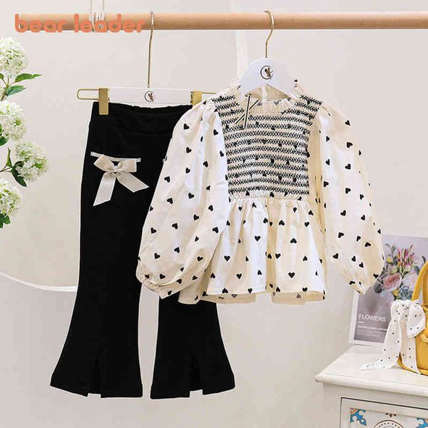 bear leader spring toddler kids baby girls fall long sleeve dot shirts blouse bow trousers children casual clothes set 2pcs y220310, White
bear leader spring toddler kids baby girls fall long sleeve dot shirts blouse bow trousers children casual clothes set 2pcs y220310, White