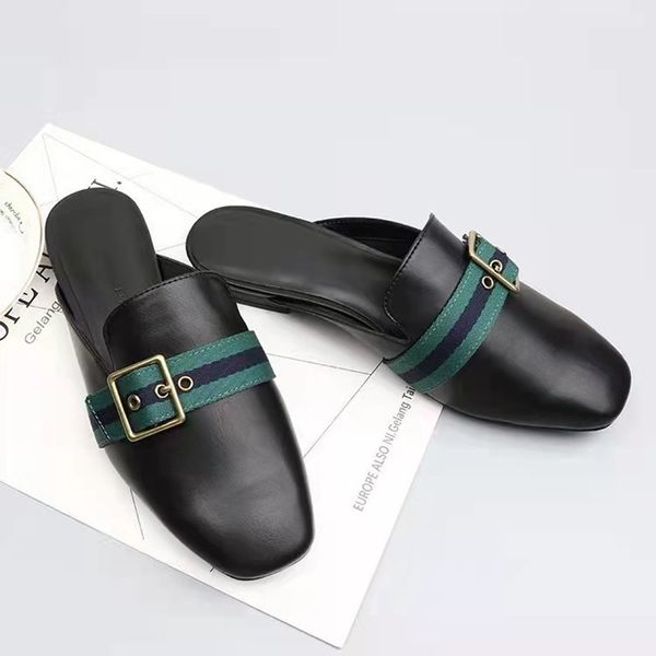 slippers european and american spring autumn ladies square toe muller sals lazy flat half ifey, Black
slippers european and american spring autumn ladies square toe muller sals lazy flat half ifey, Black