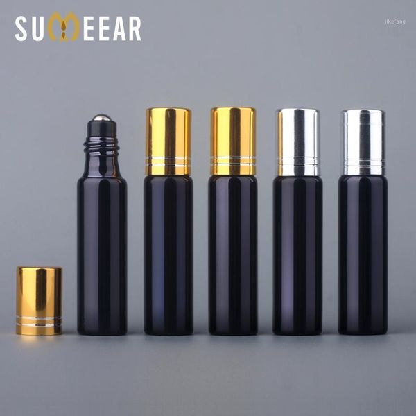storage bottles & jars 10pcs/lot 10ml mini empty essential oil portable refillable black uv glass perfume bottle roll on vial
storage bottles & jars 10pcs/lot 10ml mini empty essential oil portable refillable black uv glass perfume bottle roll on vial