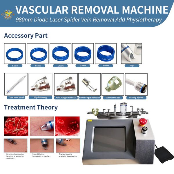5 in 1 diode laser vascular spider veins removal effective red vascular treatment 980 evlt 980nm, Black
5 in 1 diode laser vascular spider veins removal effective red vascular treatment 980 evlt 980nm, Black