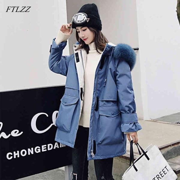 winter jacket women large fox fur coat white duck down thick parkas warm sash tie up hooded snow overcoat 210423, Black
winter jacket women large fox fur coat white duck down thick parkas warm sash tie up hooded snow overcoat 210423, Black