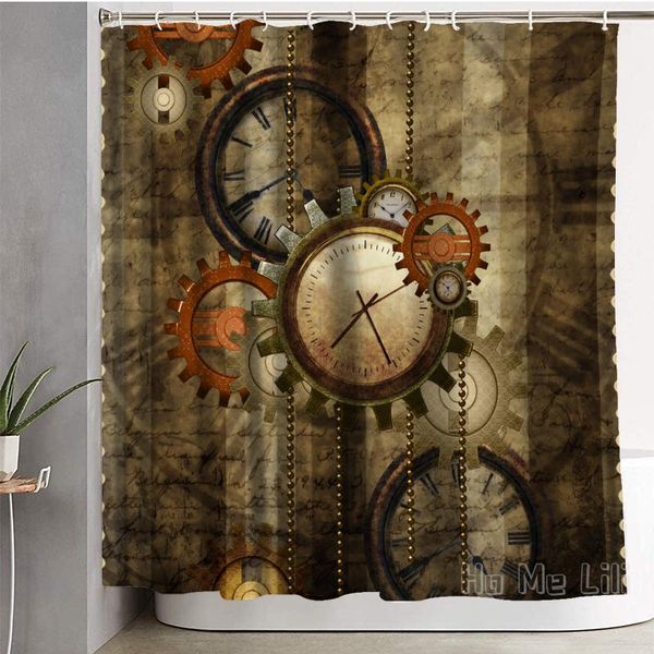 shower curtains mechanical clocks old gears steampunk design curtain bathroom accessories
shower curtains mechanical clocks old gears steampunk design curtain bathroom accessories