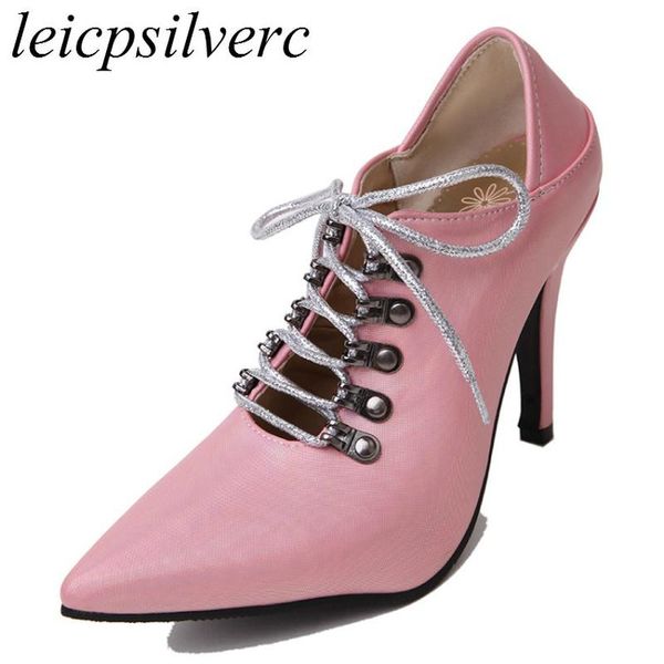 women pumps shoes super high heel pu lace up pointed toe spring autumn 2021 fashion casual wedding office black pink white dress
women pumps shoes super high heel pu lace up pointed toe spring autumn 2021 fashion casual wedding office black pink white dress