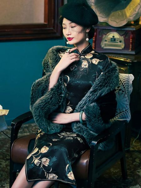 ethnic clothing chinese dress silk black qipao evening dresses mediumsleeve plus large size printed cheongsam traditional retro cheongsams, Red
ethnic clothing chinese dress silk black qipao evening dresses mediumsleeve plus large size printed cheongsam traditional retro cheongsams, Red