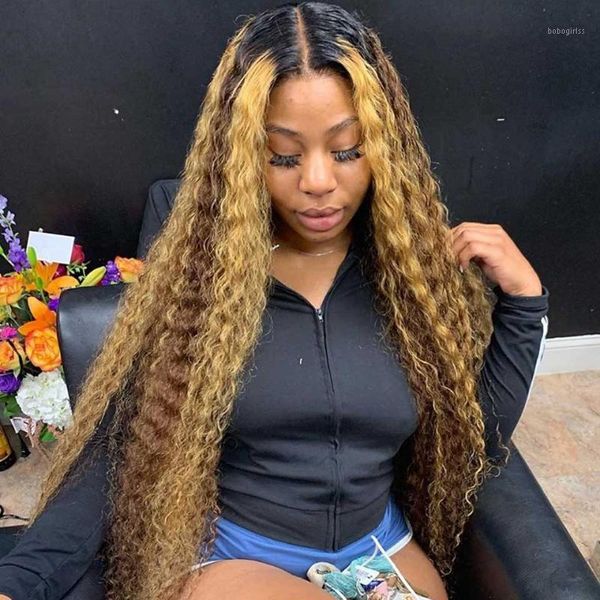 180% hd transparent lace frontal wig highlight deep wave braziian front human hair wigs remy curly hair1, Black;brown
180% hd transparent lace frontal wig highlight deep wave braziian front human hair wigs remy curly hair1, Black;brown