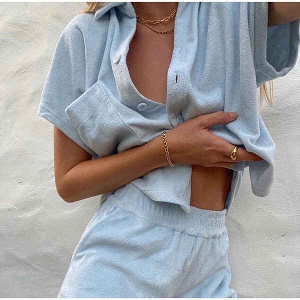 women's tracksuits 2 piece sets women loungewear summer casual solid soft shorts suit home beach workout cardigan ladies tracksuit, Gray
women's tracksuits 2 piece sets women loungewear summer casual solid soft shorts suit home beach workout cardigan ladies tracksuit, Gray