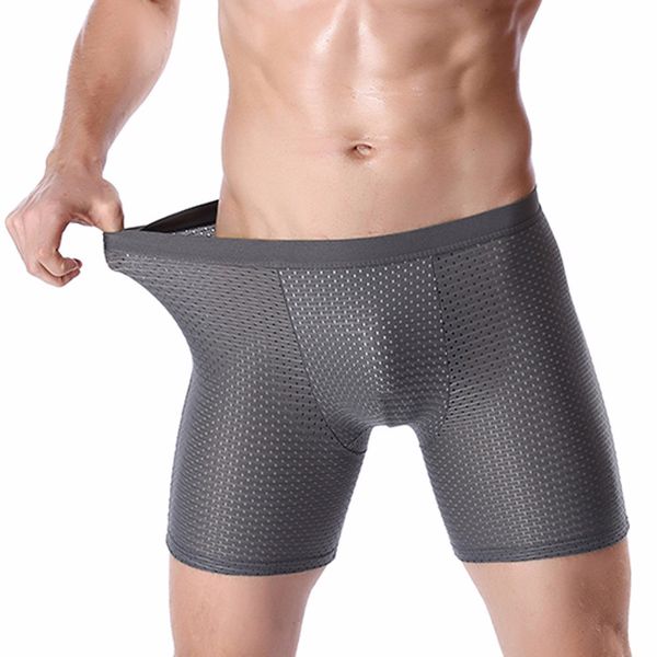 long for trunks men's boxer shorts bulge pouch modal underpants underwear men mesh, Black;white
long for trunks men's boxer shorts bulge pouch modal underpants underwear men mesh, Black;white