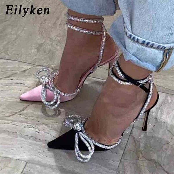 eilyken fashion wedding pumps shoes women thin high heels crystal butterfly-knot ankle buckle strap party sandals 210910, Black
eilyken fashion wedding pumps shoes women thin high heels crystal butterfly-knot ankle buckle strap party sandals 210910, Black