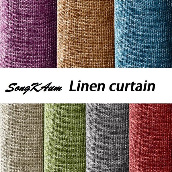 songkaum fashion high-grade solid color linen flax curtain cloth window for living room bedroom kitchen curtains & drapes
songkaum fashion high-grade solid color linen flax curtain cloth window for living room bedroom kitchen curtains & drapes