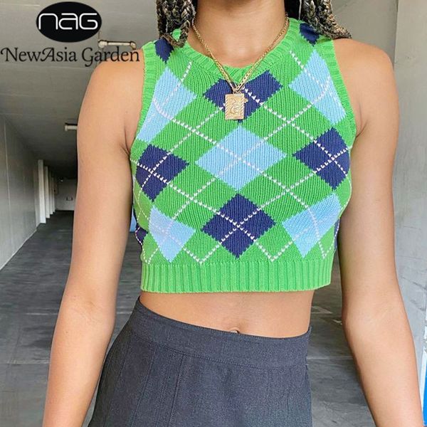 newasia argyle sweater vest fashion v neck sleeveless knitted plaid cropped sweater women casual street wear autumn y2k clothes 210413, White
newasia argyle sweater vest fashion v neck sleeveless knitted plaid cropped sweater women casual street wear autumn y2k clothes 210413, White