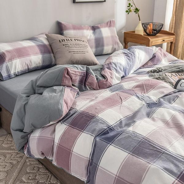 bedding sets washing cotton set bed sheets quilt cover 3/4-piece size grid sheet pillowcase duvet
bedding sets washing cotton set bed sheets quilt cover 3/4-piece size grid sheet pillowcase duvet