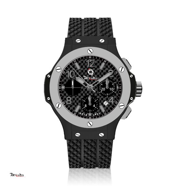 men's automatic mechanical watch luxury gray bezel black grid calendar rquin brand big rubber strap bang 12 classic fusion nx, Slivery;brown
men's automatic mechanical watch luxury gray bezel black grid calendar rquin brand big rubber strap bang 12 classic fusion nx, Slivery;brown