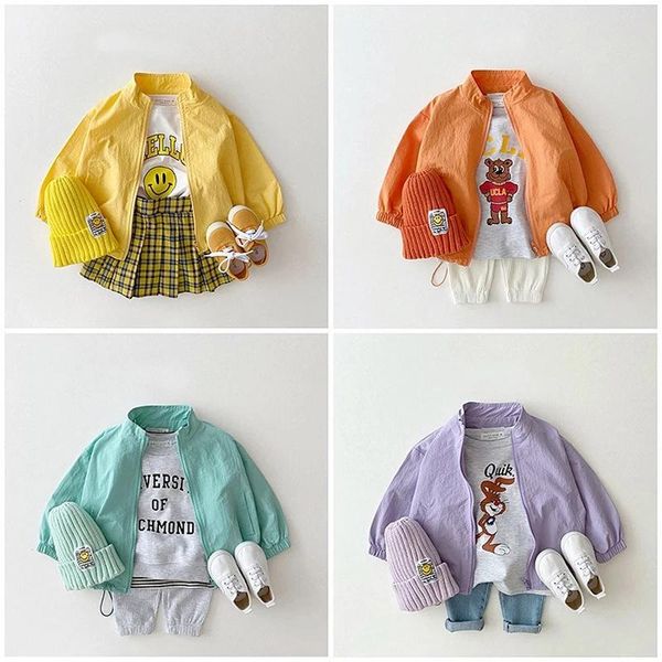 korean baby boy girl sun protection jacket kids cotton fashion thin coat children solid outerwear clothes 2021 spring summer jackets, Blue;gray
korean baby boy girl sun protection jacket kids cotton fashion thin coat children solid outerwear clothes 2021 spring summer jackets, Blue;gray