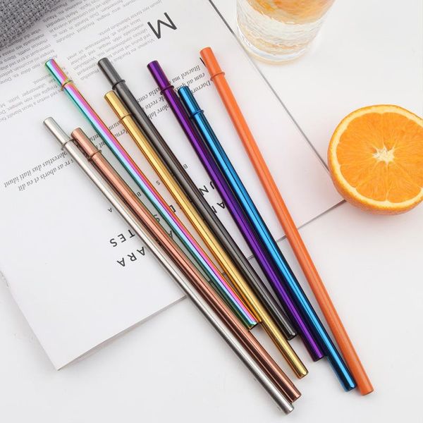 drinking straws 304 stainless steel straw milkshake bubble tea reusable bar/pub metal with brush party wedding supplies 215*8mm
drinking straws 304 stainless steel straw milkshake bubble tea reusable bar/pub metal with brush party wedding supplies 215*8mm