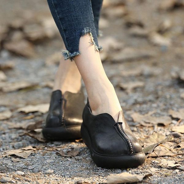 dress shoes tayunxing genuine leather handmade shallow platform high heel women pumps retro comfort slip-on lady 3268-6, Black
dress shoes tayunxing genuine leather handmade shallow platform high heel women pumps retro comfort slip-on lady 3268-6, Black