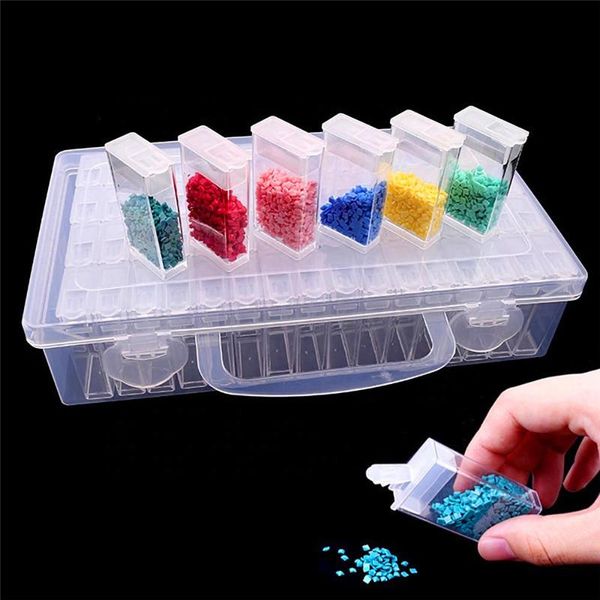 jewelry pouches, bags 28/64pcs lattice diamond painting tools beads container kits storage organizer stone convenience box accessories, Pink;blue
jewelry pouches, bags 28/64pcs lattice diamond painting tools beads container kits storage organizer stone convenience box accessories, Pink;blue
