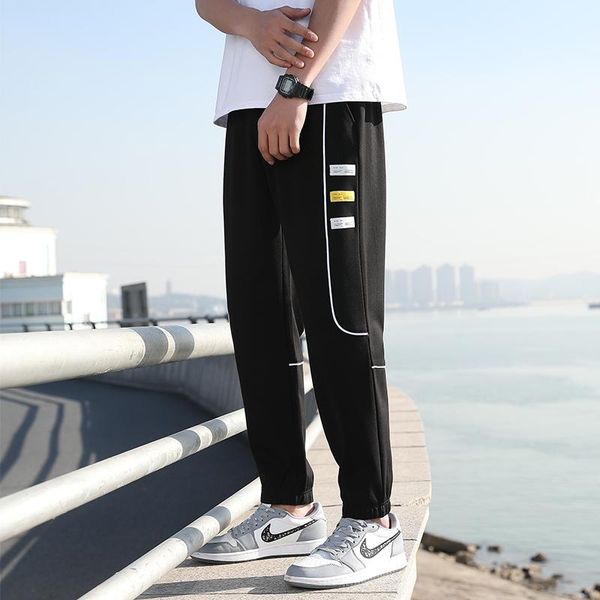 men's pants 2021 summer handsome versatile fashion junior high school students casual sports ice thin, Black
men's pants 2021 summer handsome versatile fashion junior high school students casual sports ice thin, Black