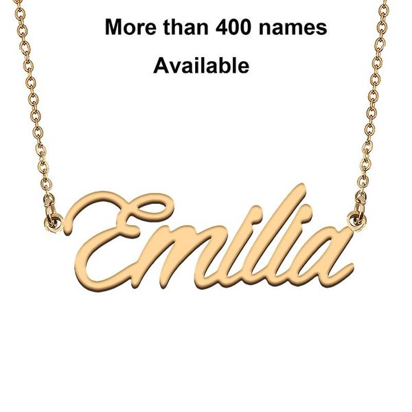 chains cursive initial letters name necklace for emilia birthday party christmas year graduation wedding valentine day gift, Silver
chains cursive initial letters name necklace for emilia birthday party christmas year graduation wedding valentine day gift, Silver