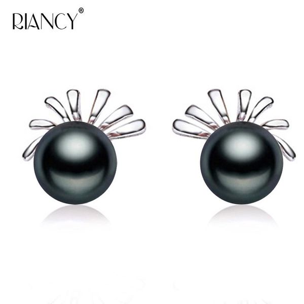 fashion women natural freshwater black pearl stud earrings 925 sterling silver wedding jewelry, Golden;silver
fashion women natural freshwater black pearl stud earrings 925 sterling silver wedding jewelry, Golden;silver
