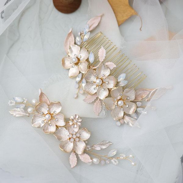 hair clips & barrettes bridal jewelry gold flower hairpins pearl rhinestones headpieces headdress brides women girl comb pins wedding access, Golden;silver
hair clips & barrettes bridal jewelry gold flower hairpins pearl rhinestones headpieces headdress brides women girl comb pins wedding access, Golden;silver
