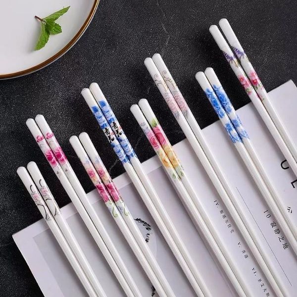chopsticks ceramic household non-slip and no mold high-end jingdezhen tableware
chopsticks ceramic household non-slip and no mold high-end jingdezhen tableware