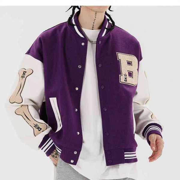 Men Baseball Hip Hop Harajuku Embroidery Bone Lter Patchwork Bomber Coat Fashion High Stre Casual Loose et Unisex, Black
Men Baseball Hip Hop Harajuku Embroidery Bone Lter Patchwork Bomber Coat Fashion High Stre Casual Loose et Unisex, Black