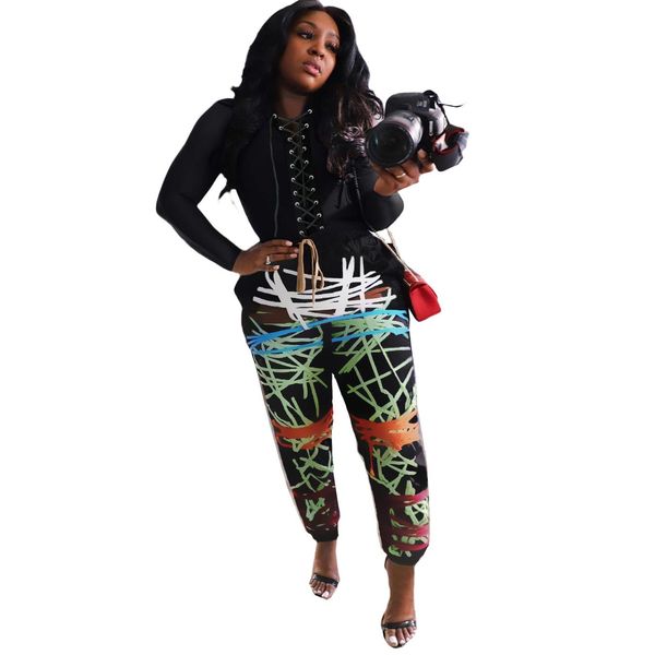 women tracksuits casual sports two piece set solid bandage and graffiti print pants tracksuit sweatsuit outfits s-3xl, Gray
women tracksuits casual sports two piece set solid bandage and graffiti print pants tracksuit sweatsuit outfits s-3xl, Gray