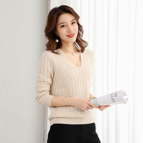 women's sweaters women 2021 autumn winter long sleeve v-neck female loose plus size short pullover ladies knitted sweater q453, White;black
women's sweaters women 2021 autumn winter long sleeve v-neck female loose plus size short pullover ladies knitted sweater q453, White;black