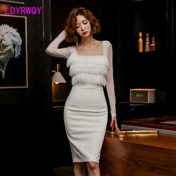spring style waist pure white fairy cover belly dress knee-length regular natural square collar sheath 210603, Black;gray
spring style waist pure white fairy cover belly dress knee-length regular natural square collar sheath 210603, Black;gray