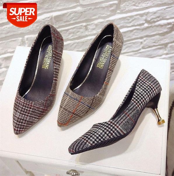 high heel fashion single shoes women's stiletto plaid pointed toe work heels korean version #yg4d, Black
high heel fashion single shoes women's stiletto plaid pointed toe work heels korean version #yg4d, Black
