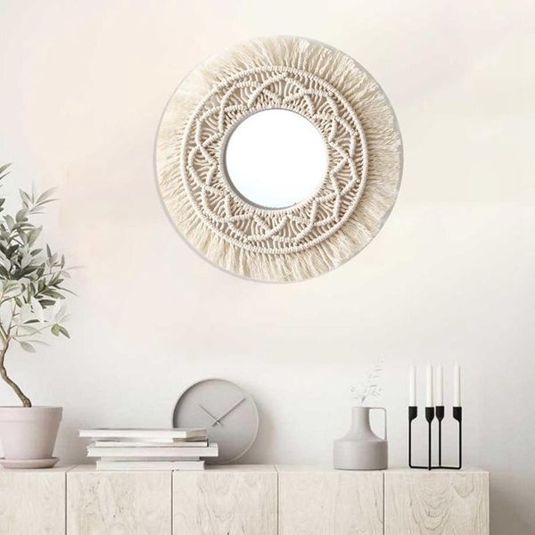boho wall mirror frame tapestry handmade woven macrame backdrop for home living room decor tapestries
boho wall mirror frame tapestry handmade woven macrame backdrop for home living room decor tapestries